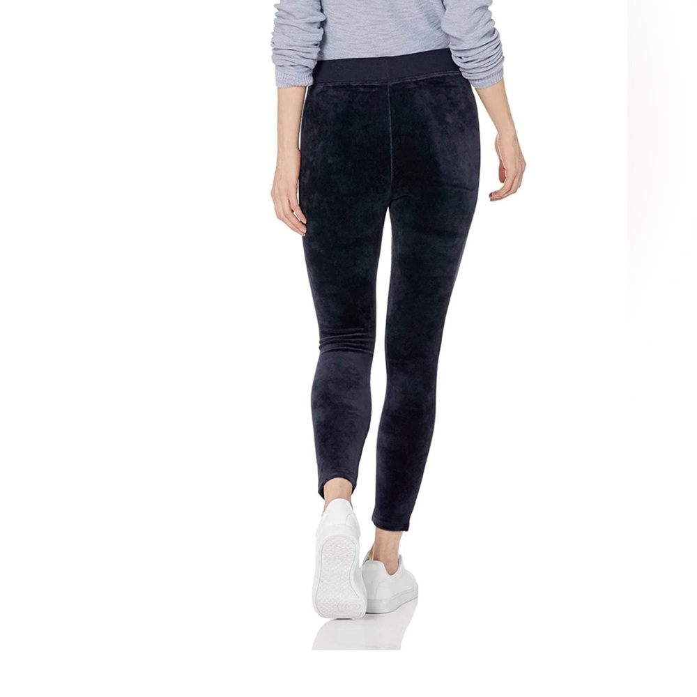 Juicy Couture Black Label Stretch Velour Rodeo Drive Leggings Y2K Drawstring S - Picture 2 of 8